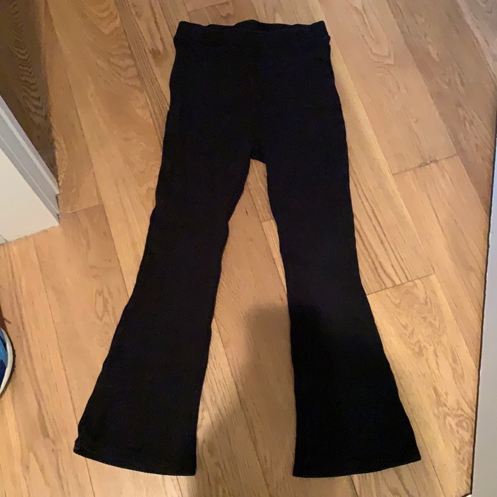 Lett black flare knit pants